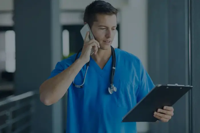 On-call phone service for hospitals and physicians